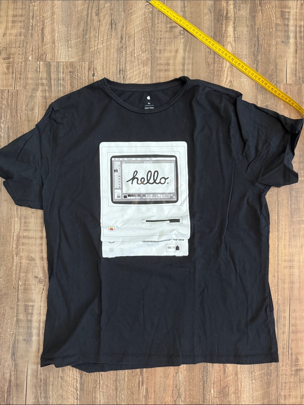 Apple Black Tee with Mac